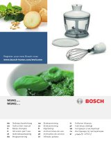 Bosch MSM26500/04 Omistajan opas