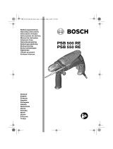 Bosch PSB 550 RE Käyttö ohjeet