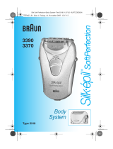 Braun 3390, 3370, Silk-épil SoftPerfection Body Systemn Ohjekirja