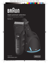 Braun 390cc-3, Series 3, black premium selection Ohjekirja