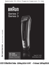 Braun BT7050, BT3050cb, Beard trimmer, Series 7 Ohjekirja