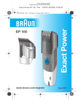 Braun 5601 EP100 Exact Power Ohjekirja