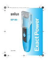 Braun 5601 EP80 Exact Power Ohjekirja