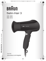 Braun HD330, HD310, Satin Hair 3 Ohjekirja