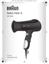 Braun HD 550 Satin Hair 5 Type 3542 Omistajan opas