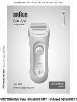 Braun LS5560, Legs & Body, Silk-épil Lady Shaver Ohjekirja