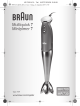 Braun MR700 Ohjekirja
