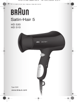 Braun HD 510 Satin Hair 5 Type 3542 Omistajan opas