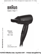 Braun Satin-Hair 1 HD 130 Ohjekirja