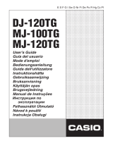 Casio MJ-100TG, MJ-120TG Ohjekirja