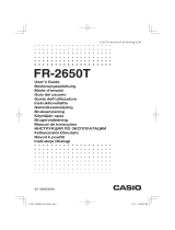 Casio FR-2650T Ohjekirja