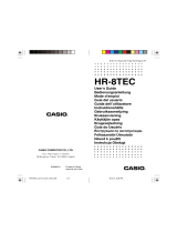 Casio HR-8TEC Ohjekirja