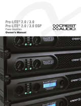 Crest Audio Pro-LITE 3.0 Ohjekirja