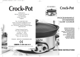 Crock-Pot SCVI600BS-I Ohjekirja