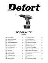 Defort DCD-18Nx2DF Omistajan opas