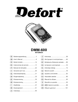 Defort DMM-600 Omistajan opas