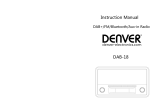 DENVER® DAB+ Retro Radio Ohjekirja