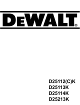 DeWalt D25112K Omistajan opas