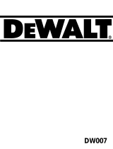 DeWalt DW007K Ohjekirja