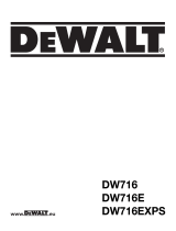 DeWalt DW716 Omistajan opas