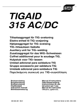 ESAB TIGAID 315 AC/DC Ohjekirja