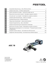 Festool AGC 18-125 Li EB-Basic Käyttö ohjeet