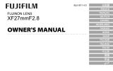 Fujifilm XF27mmF2.8 Ohjekirja