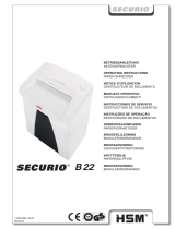 HSM SECURIO B22 Käyttö ohjeet
