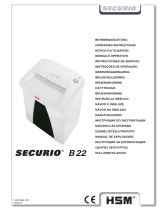 HSM Securio B22 5.8mm Käyttö ohjeet