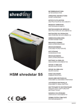 HSM Shredstar S5 Käyttö ohjeet