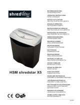 HSM Shredstar X5 Käyttö ohjeet