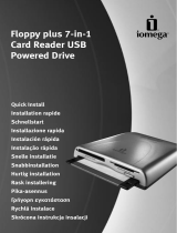Iomega FLOPPY PLUS 7-IN-1 CARD READER USB POWERED DRIVE Ohjekirja