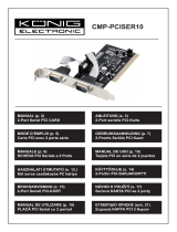 Konig Electronic PCI - 2x RS232 Ohjekirja