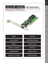 Konig Electronic PCI 10/100 Mbps Ohjekirja