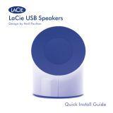 LaCie USB Speakers Design By Neil Poultan Ohjekirja
