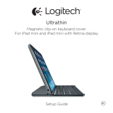Logitech Ultrathin Magnetic clip-on keyboard cover for iPad mini Asennusohje