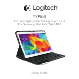Logitech Type - S keyboard case for Samsung Galaxy Tab S 10.5 Ohjekirja