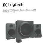 Logitech Z333 2.1 Speakers – Easy-access Volume Control Ohjekirja