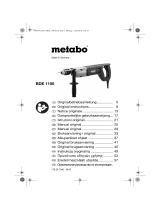 Metabo BDE 1100 Bohrmaschine Käyttö ohjeet