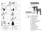 Metabo Sb e 600 R+L Käyttö ohjeet