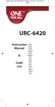 One For All URC 6420 Ohjekirja
