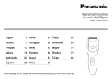 Panasonic ER-GC20 Omistajan opas