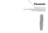 Panasonic ER-GD60-S803 Omistajan opas