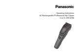Panasonic ERGP80 Omistajan opas