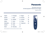 Panasonic ER1610 Omistajan opas