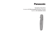 Panasonic ERGD60 Käyttö ohjeet
