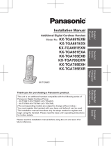 Panasonic KXTGA785EX Omistajan opas