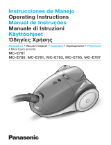 Panasonic MC-E761 Omistajan opas