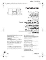 Panasonic SCPM602EG Omistajan opas
