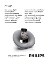 Philips Fidelio Docking speaker DS3000 Ohjekirja